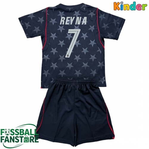 Vereinigte Staaten Giovanni Reyna #7 Replik Auswärtstrikot Kinder WM 2026 Kurzarm (+ Kurze Hosen)